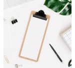 Porte-addition à pince, bambou
