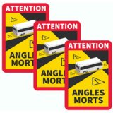 Plaques magnétiques + autocollant Angles morts, 3 pièces