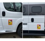 Plaques magnétiques + autocollant Angles morts, 3 pièces