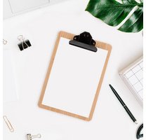 Porte-menu, A4, format paysage, bambou