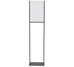 Porte-visuel sur pied, A4 métal, noir