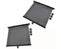 Zonnescherm voor auto, zwart, set van 2