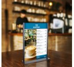 Porte-visuel, A4, métal, noir