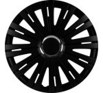 Enjoliveur 'Monaco', noir/chrome, 16' (40,64 cm)