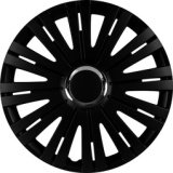 Enjoliveur 'Monaco', noir/chrome, 16' (40,64 cm)