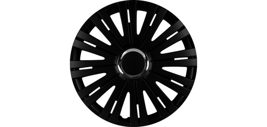 Enjoliveur 'Monaco', noir/chrome, 16' (40,64 cm)