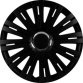 Enjoliveur 'Monaco', noir/chrome, 14' (35,56 cm)