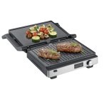 Gril électrique 3 en 1 SEVINI Flex, argent/noir