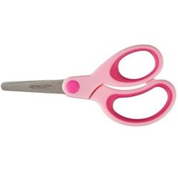 Ciseaux Kids Softgrip, rond, 130 mm, rose