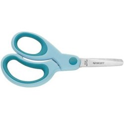 Ciseaux Kids Softgrip, rond, 130 mm, turquoise