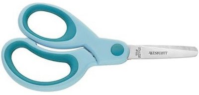 Ciseaux Kids Softgrip, rond, 130 mm, turquoise