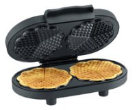 Gaufrier double Black Line WA 2118, noir