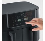 Friteuse double à air chaud FR 2463, 2x 4 litres