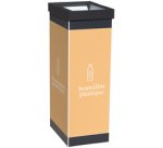 Glass recycling collector, white