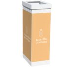 Glass recycling collector, white