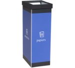 Glass recycling collector, white