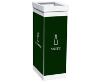 Collecteur pour tri sélectif verre, blanc