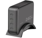 Chargeur de bureau USB-C, 4 ports, GaN, 240 W