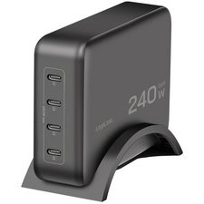 Chargeur de bureau USB-C, 4 ports, GaN, 240 W