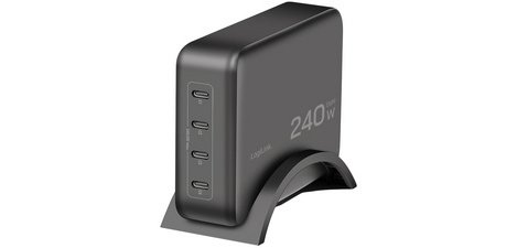 Chargeur de bureau USB-C, 4 ports, GaN, 240 W