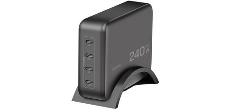Chargeur de bureau USB-C, 4 ports, GaN, 240 W