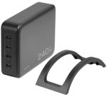 Chargeur de bureau USB-C, 4 ports, GaN, 240 W