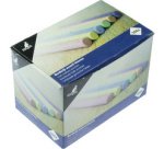 Craie pour tableau noir, rond, assorti