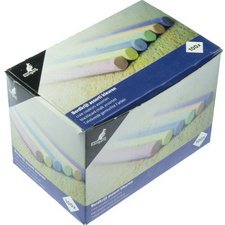 Craie pour tableau noir, rond, assorti