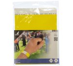 Bracelet événementiel, 254x19mm, indéchirable, jaune