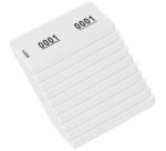 Bloc numéroté 1-1000, 105 x 42 mm