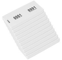 Bloc numéroté 1-1000, 105 x 42 mm
