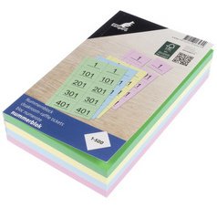 Bloc numéroté 1-500, assorti