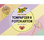 Bloc de papier coloré et de carton PASTEL, A6