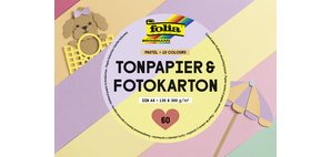 Bloc de papier coloré et de carton PASTEL, A6