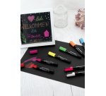 Marqueur craie 1-2 mm, étui de 8, assorti