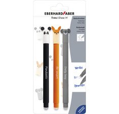 Stylo encre gel Animal Erase it! blister de 3