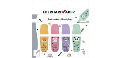 Surligneur Mini Animal, étui en carton de 4