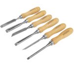 BRÜDER MANNESMANN Jeu d'outils de sculpture bois, 7 pièces