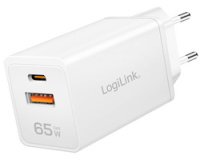 Chargeur secteur USB, 1x USB-A, 1x USB-C, 65 W