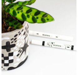 Marqueur acrylique Duo, 2 pointes, étui de 12, assorti