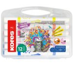 Marqueur acrylique Duo, 2 pointes, étui de 12, assorti