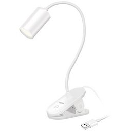 Lampe de lecture à LED avec pince, blanc