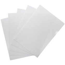 Pochette coin, A4, PP, 0,10 mm, grainé, transparent