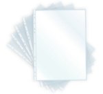 Pochette perforée A4, PP, 0,08 mm, transparent brillant