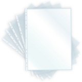 Pochette perforée A4, PP, 0,08 mm, transparent