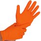 Gant en nitrile DIAMOND GRIP, L, orange