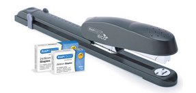 Nietmachine met lange arm ECO, met nietjes, zwart