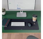 Sous-main, 70 x 36 cm, en feutre, gris foncé