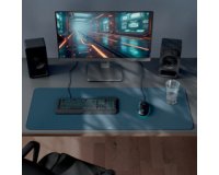 Tapis de souris de gaming, 1.000 x 400 mm, gris foncé