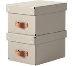 Boîte de rangement Puro, carton, 7 L, set de 2